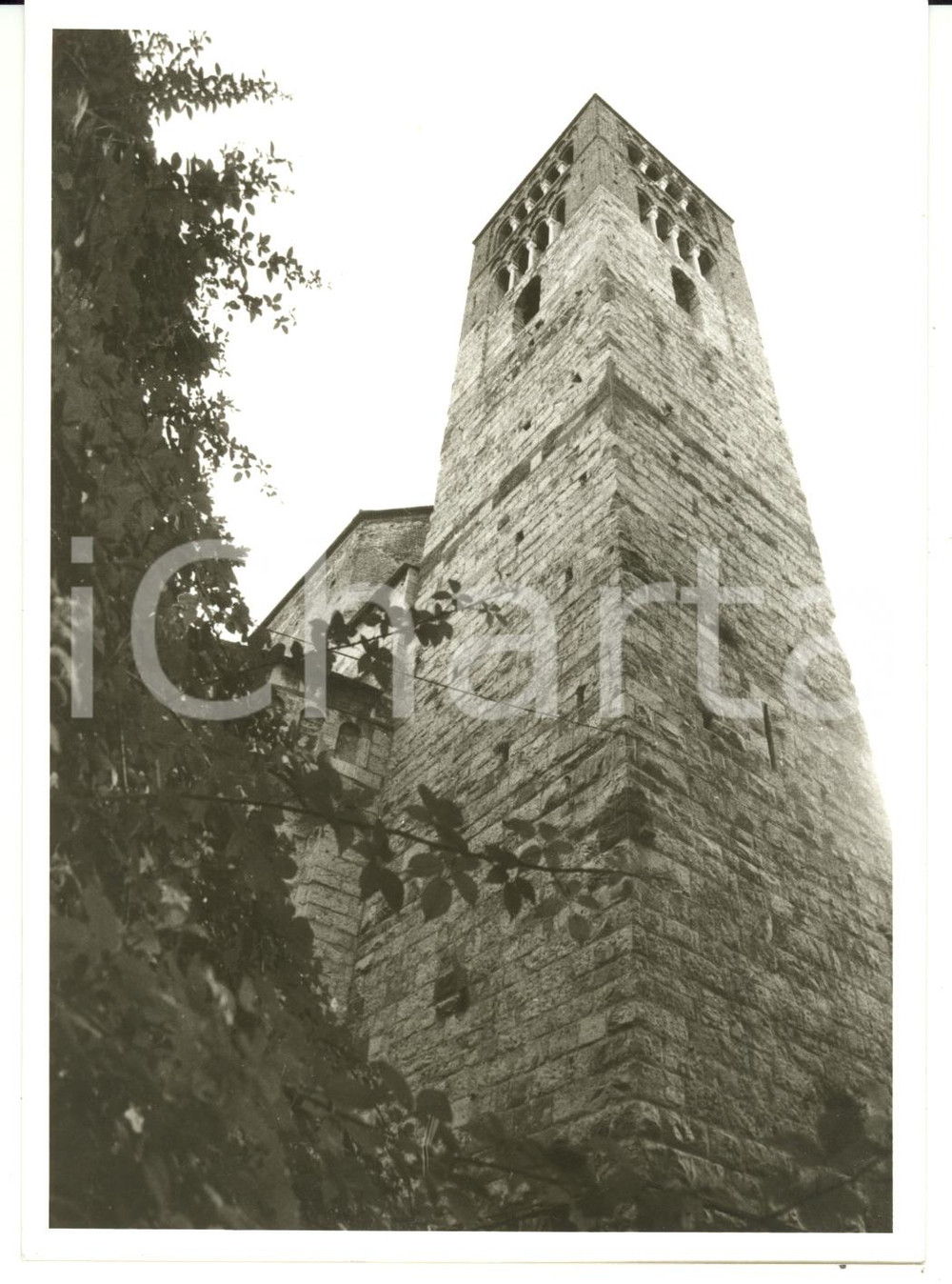 Fotografia d epoca originale 1997 GENOVA Campanile della Chiesa di Santo Stefano Foto VINTAGE 13x18 cm 1