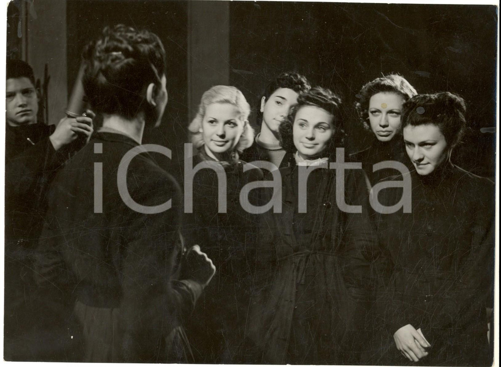 Fotografia d epoca originale 1940 ca ROMA Centro sperimentale di cinematografia  Aspiranti attori Foto 1