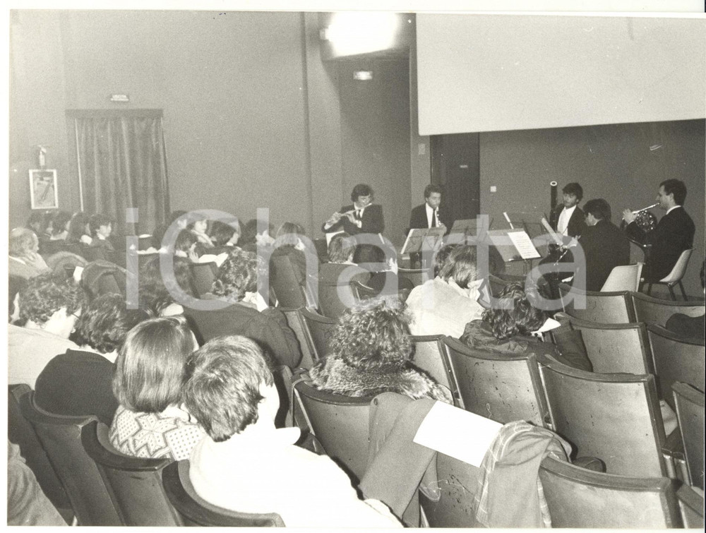 Fotografia d epoca originale 1983 RONCO SCRIVIA GE Concerto di musica da camera Foto VINTAGE 24x18 cm 1