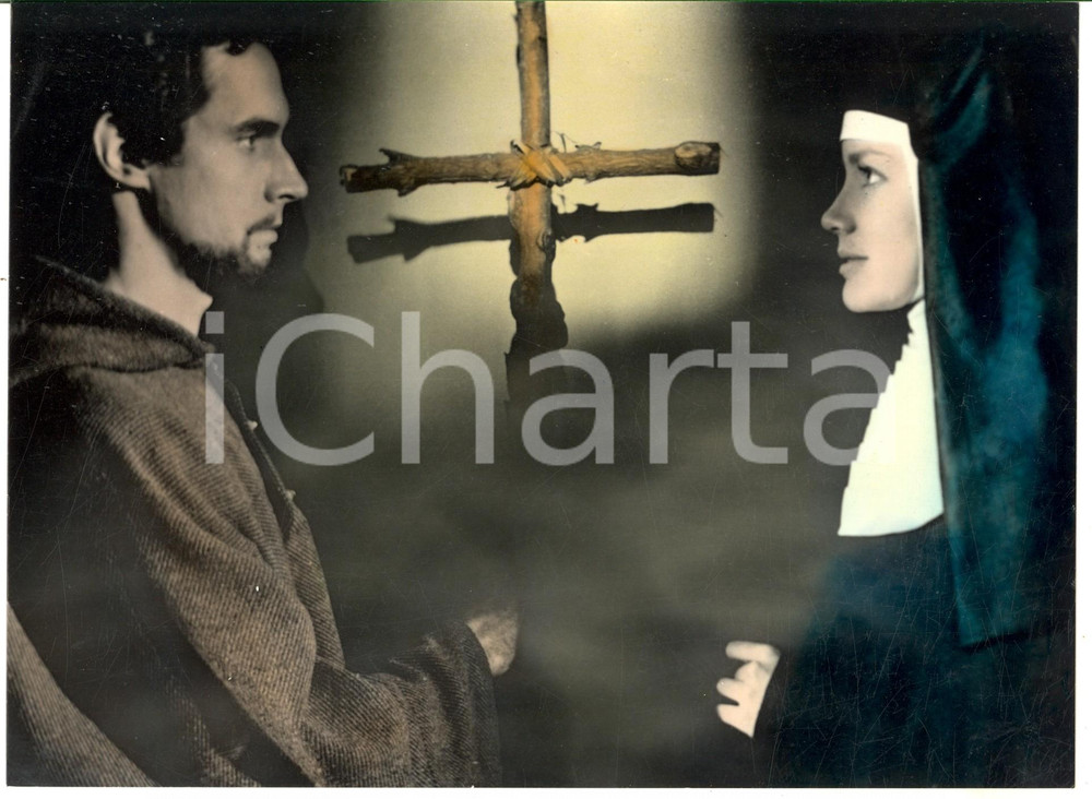 Fotografia d epoca originale 1961 CINEMA Francis of Assisi  Bradford Dillman and Dolores Hart Photo 24x18 1