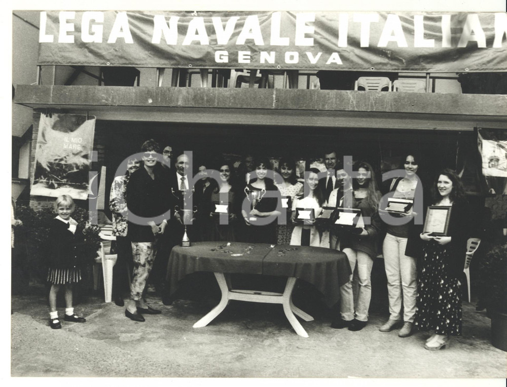 1990 ca GENOVA Cerimonia di premiazione LEGA NAVALE ITALIANA *Foto 24x18 cm