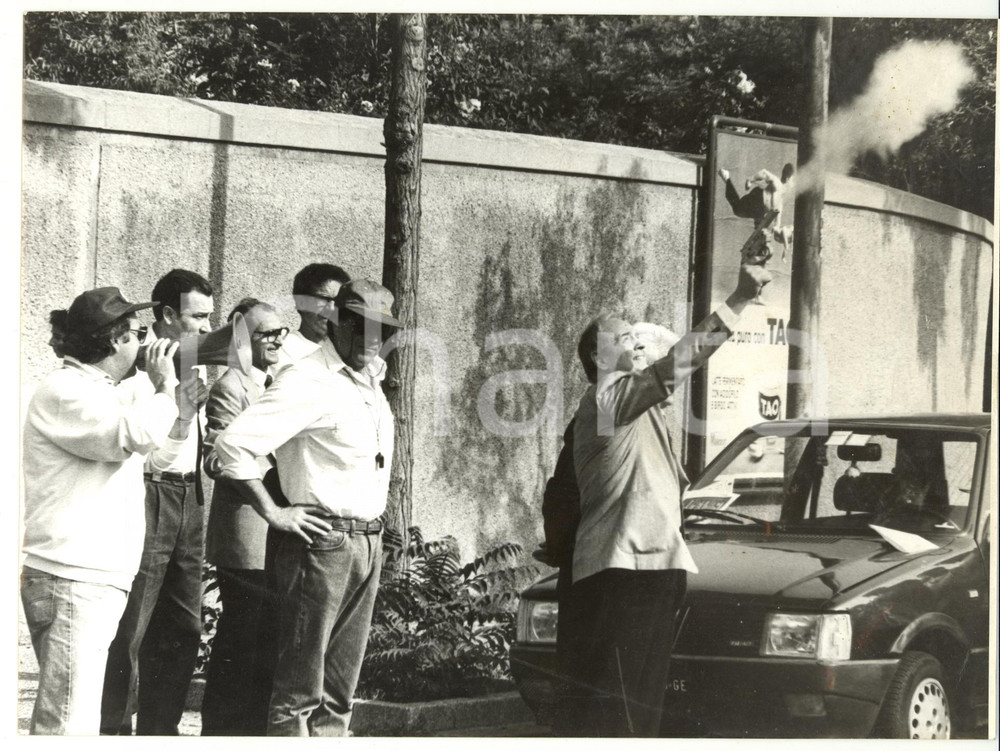 Fotografia d epoca originale 1989 GENOVA  STRAGENOVA Tifo degli spettatori Fotografia VINTAGE 24x18 cm 1