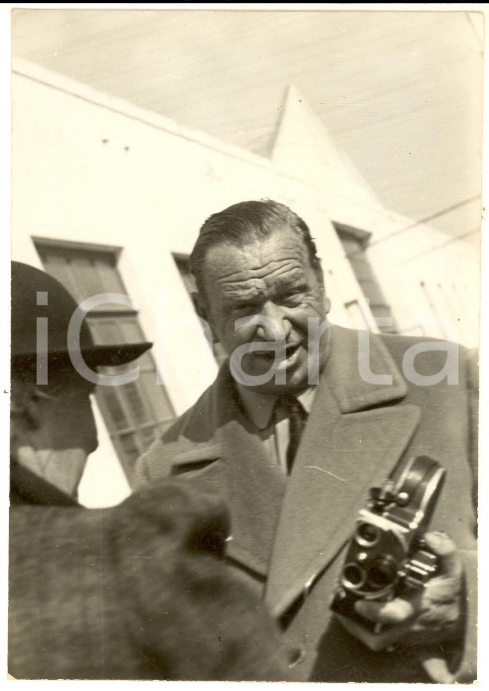 Fotografia d epoca originale 1932 VENEZIA 1 Mostra Internazionale del Cinema  Wallace BEERY  Foto 13x18 cm 1