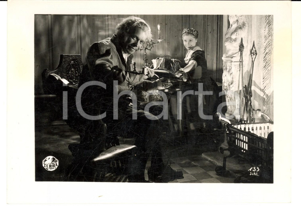 Fotografia d epoca originale 1942 CINEMA Rembrandt   Ewald Balser e Gisela Uhlen  Foto VINTAGE 18x13 cm 1