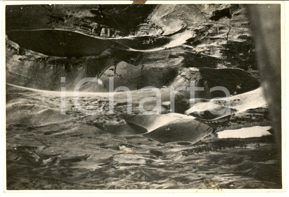 Fotografia d epoca originale 1940 ca ITALIA Veduta aerea di una zona vulcanica  Fotografia 18x12 cm 1