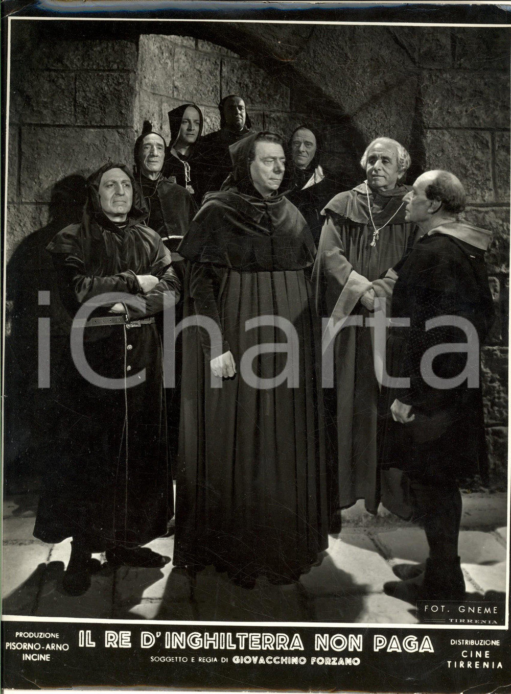 Fotografia d epoca originale 1941 CINEMA Giovacchino Forzano  Il re d Inghilterra non paga  Foto 22x30 cm 1