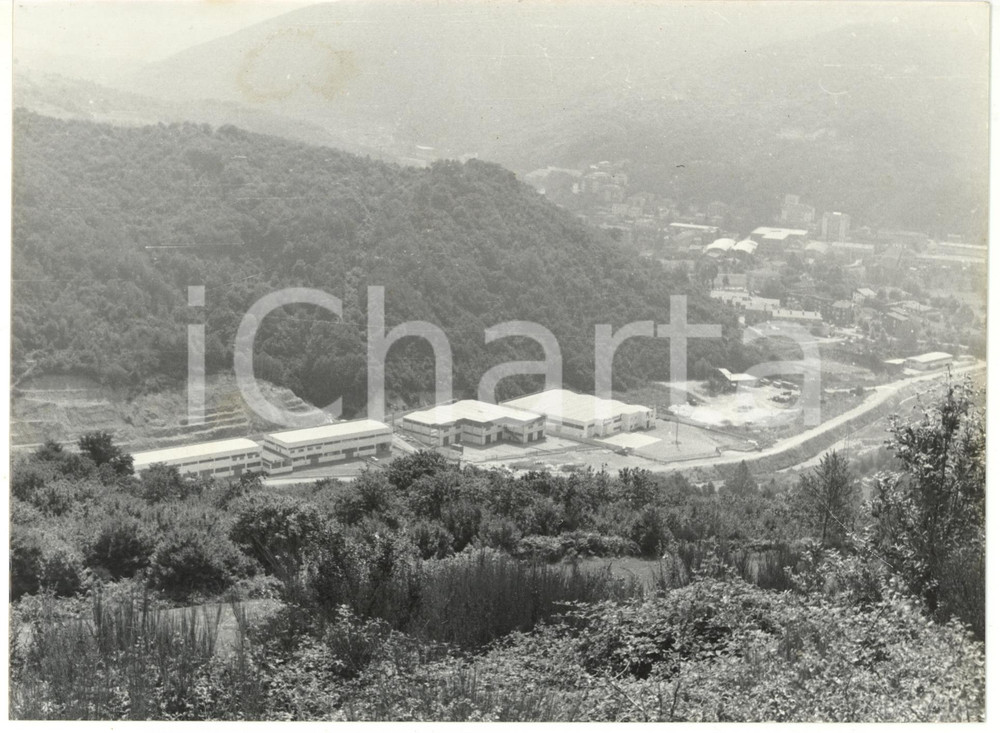 Fotografia d epoca originale 1992 GENOVA Veduta stabilimenti in VAL SEMINELLA Foto VINTAGE 24x18 cm 1