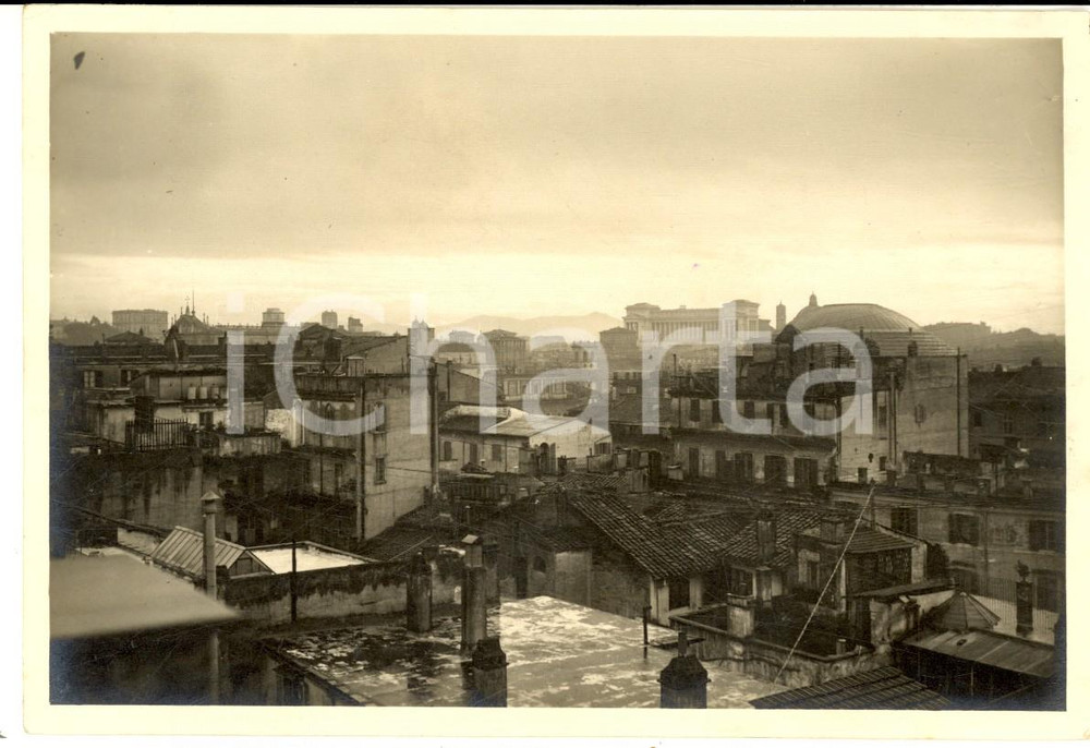 Fotografia d epoca originale 1920 ca ROMA Veduta panoramica dai tetti con il Vittoriano Foto ARTISTICA 15x10 1