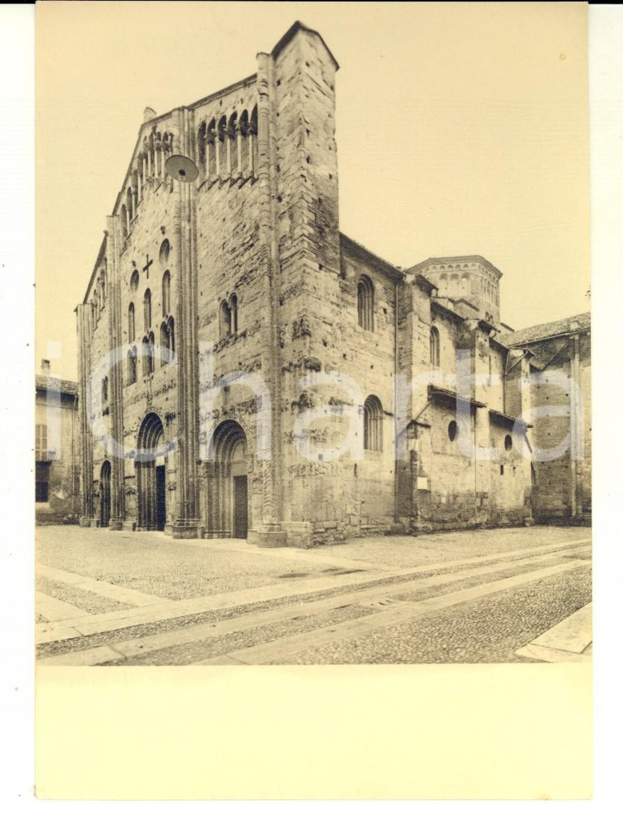 Fotografia d epoca originale 1950 ca PAVIA Veduta della Basilica di SAN MICHELE  Foto cartolina VINTAGE 1