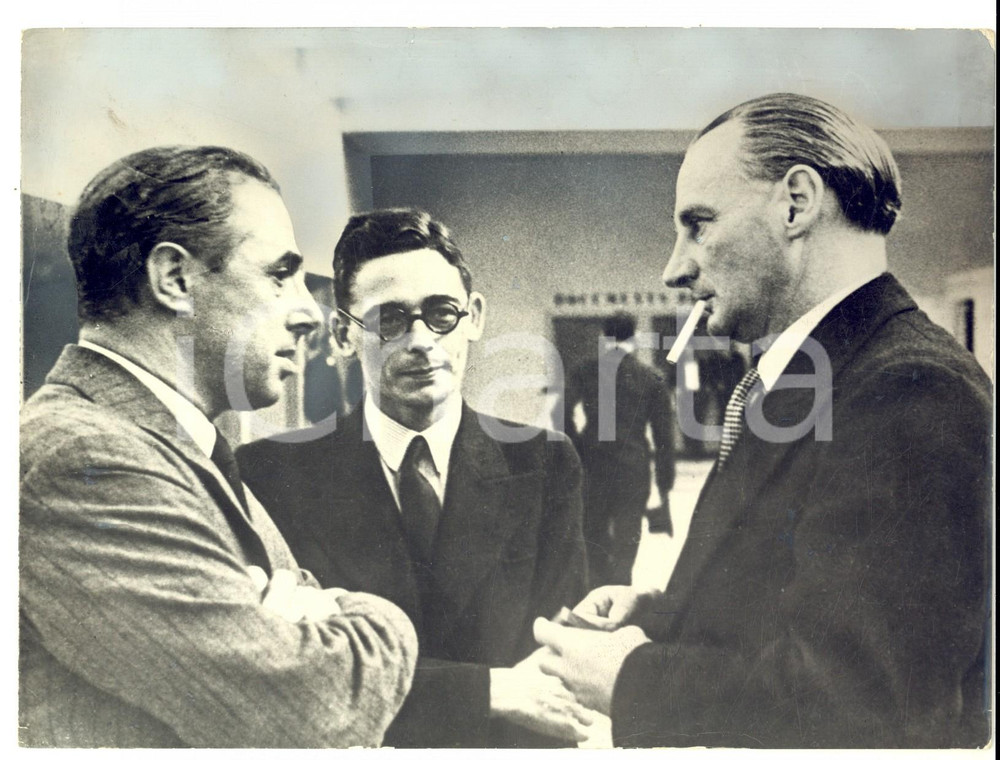 Fotografia d epoca originale 1932 GINEVRA Conferenza sul disarmo  Il diplomatico Geoffrey KNOX Foto 1