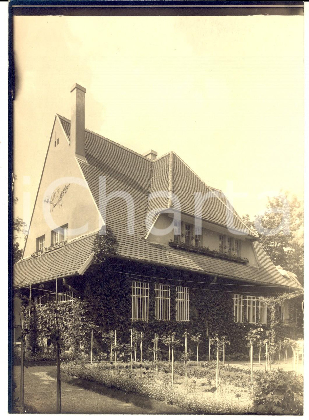 Fotografia d epoca originale 1931 UNGHERIA Veduta di una dimora tradizionale Foto VINTAGE 13x18 cm 1