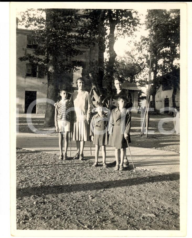 Fotografia d epoca originale 1928 MIGNANEGO Nostra Signora della Vittoria  Ritratto di famiglia  Foto 8x11 1