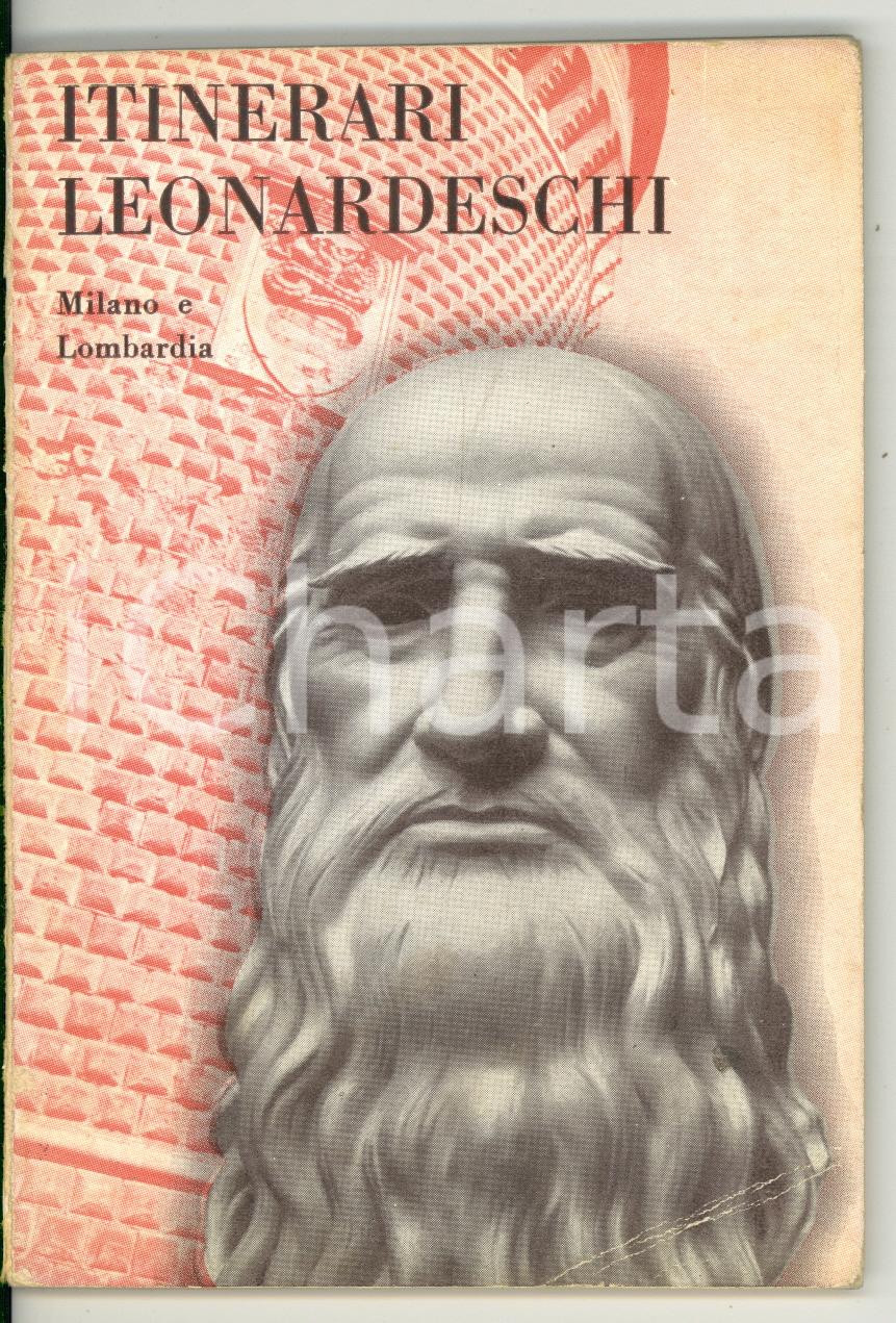 Libro, pubblicazione d epoca 1955 Emidio BISSI Itinerari leonardeschi / Milano e Lombardia Libretto 73 pp. 1