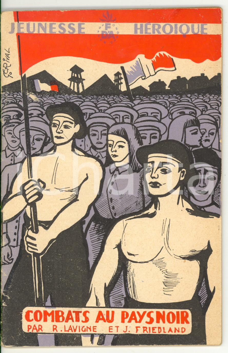 Libro, pubblicazione d epoca 1947 Raymond LAVIGNE Jacques FRIEDLAND Combats au pays noir  Jeunesse hÃ©roÃ¯que 1