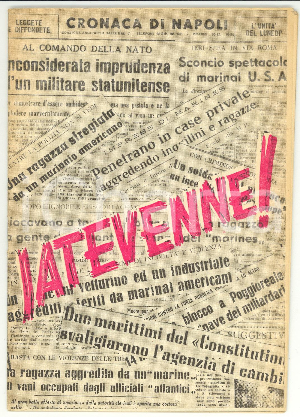 Libro, pubblicazione d epoca 1953 PARTITO COMUNISTA ITALIANO Jatevenne!  Libretto illustrato PROPAGANDA 1