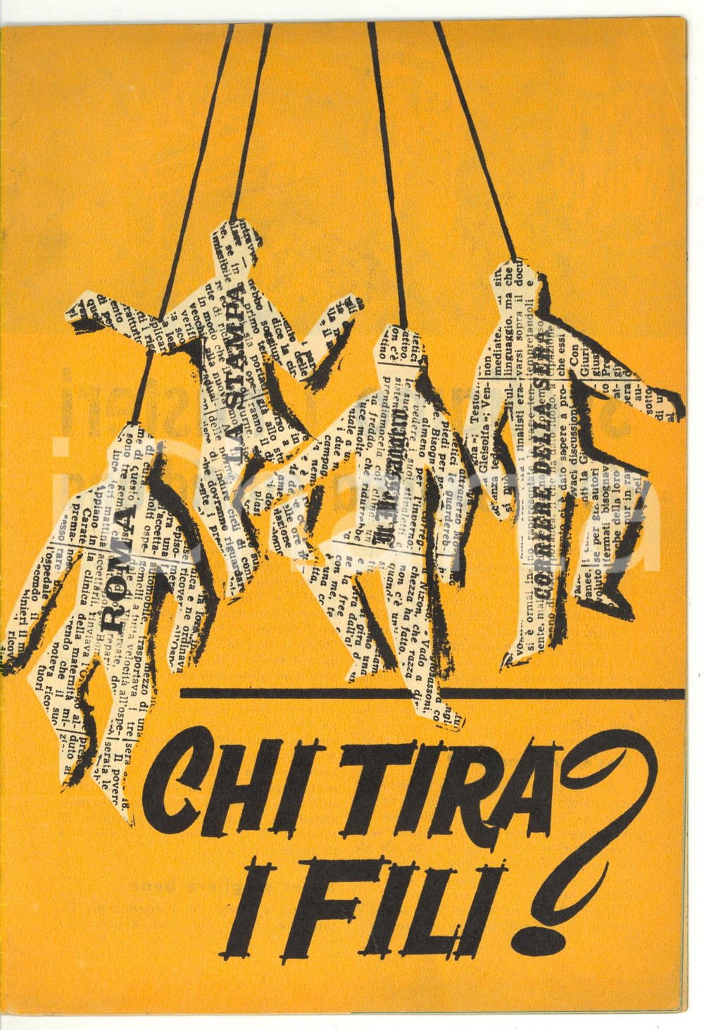 Libro, pubblicazione d epoca 1959 PCI Chi tira i fili?  Pubblicazione PROPAGANDA Editrice L UNITÃ€ 1
