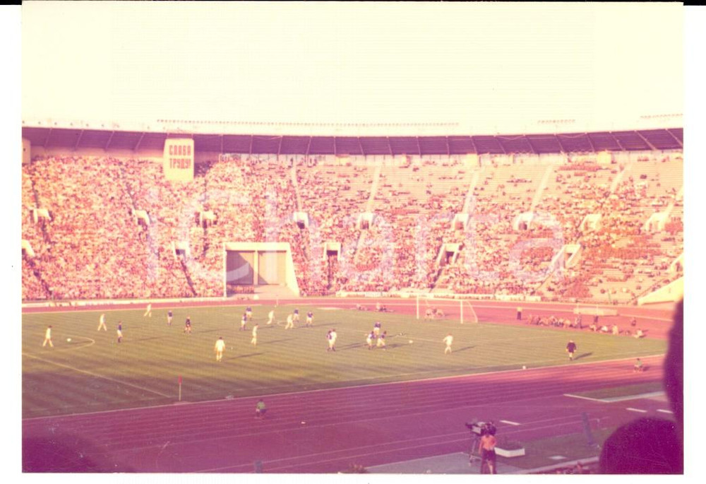 Fotografia d epoca originale 1975 MOSCA CALCIO Amichevole NAZIONALE URSSItalia 10  Azione  Foto 13x9 1