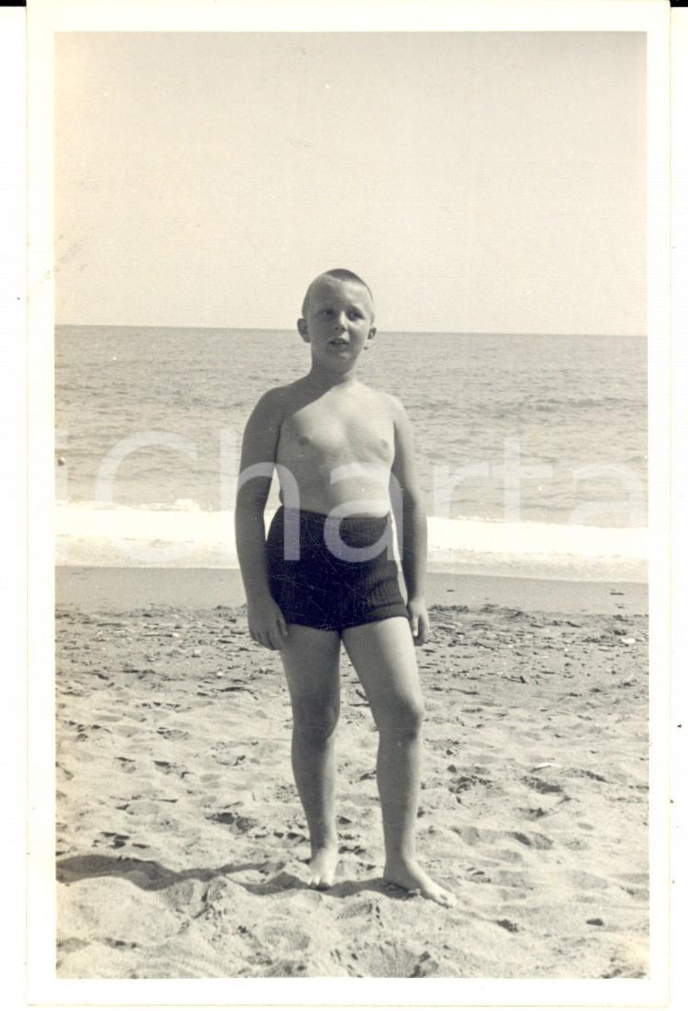 Fotografia d epoca originale 1940 VARAZZE Ritratto del piccolo Angelo MIORINI  Foto cartolina con dedica 1