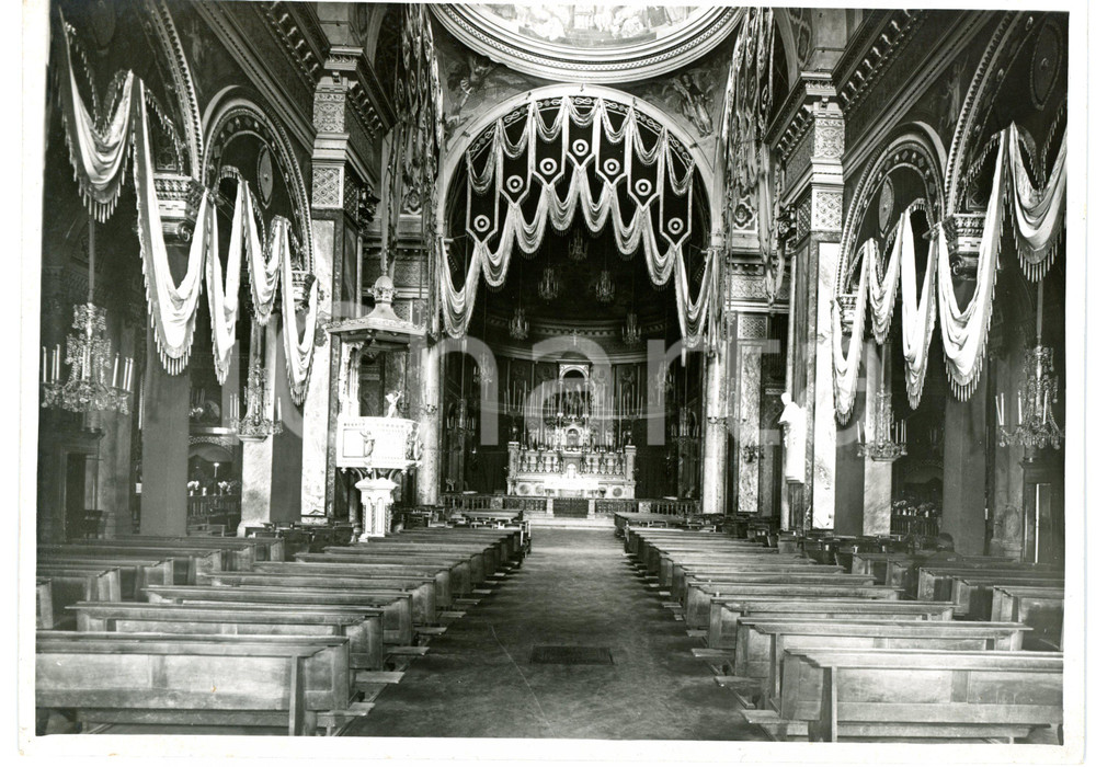 Fotografia d epoca originale 1931 TORINO Chiesa SANTISSIMI ANGELI CUSTODI  Interno  Foto OTTOLENGHI 1