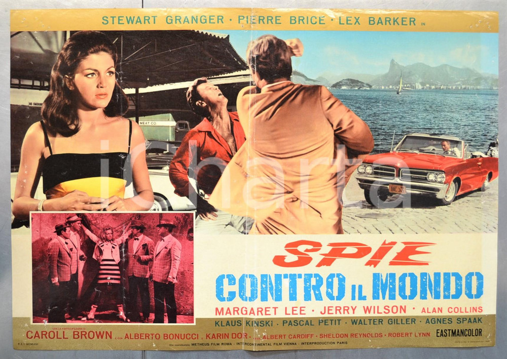 Materiale cinematografico d’epoca 1966 SPIE CONTRO TUTTI Stewart GRANGER Pierre BRICE Lex BARKER Fotobusta 1 1