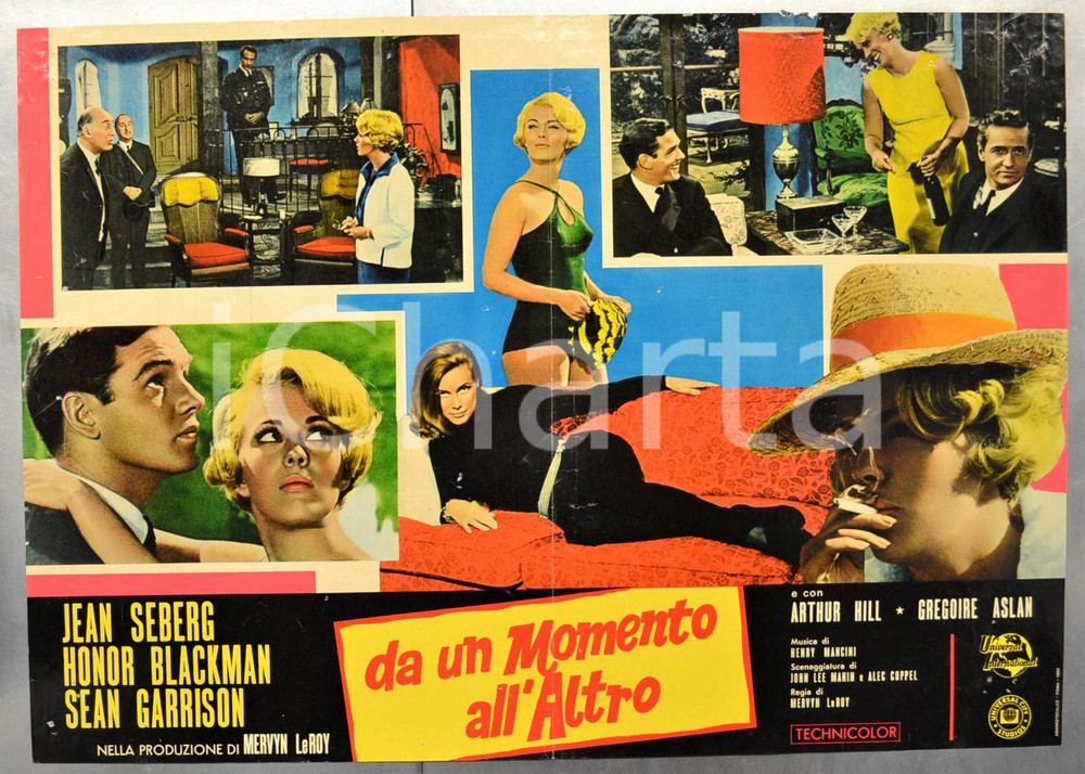 Materiale cinematografico d’epoca 1965 DA UN MOMENTO ALL ALTRO Jean SEBERG Honor BLACKMAN Fotobusta 66x46 1 1