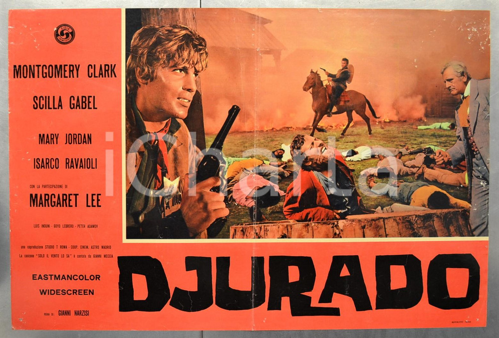 Materiale cinematografico d’epoca 1966 DJURADO Montgomery CLARK Scilla GABEL Mary JORDAN Fotobusta 66x46 4 1