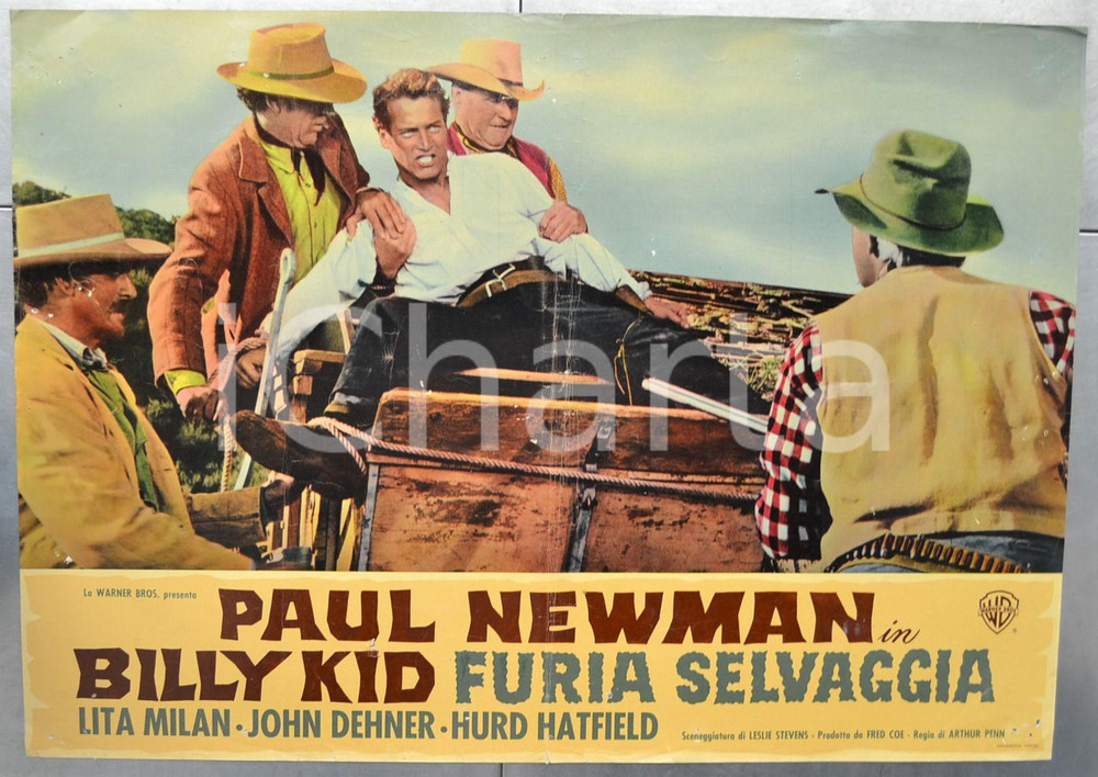 Materiale cinematografico d’epoca 1958 BILLY KID FURIA SELVAGGIA Paul NEWMAN Lita MILAN John DEHNER Fotobusta 1