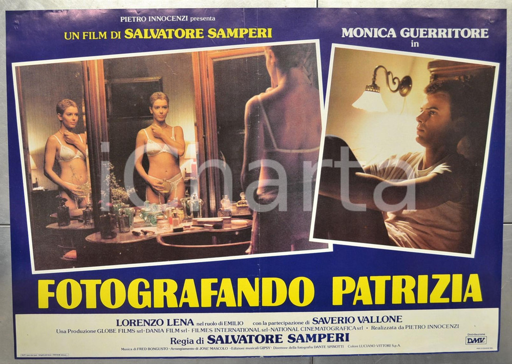 Materiale cinematografico d’epoca 1984 FOTOGRAFANDO PATRIZIA Monica GUERRITORE Salvatore SAMPERI Fotobusta 66x46 1