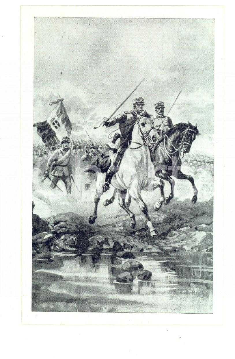 Cartolina originale da collezione 1915 ESERCITO ITALIANO Fanteria all assalto Cartolina postale ILLUSTRATA FP NV 1