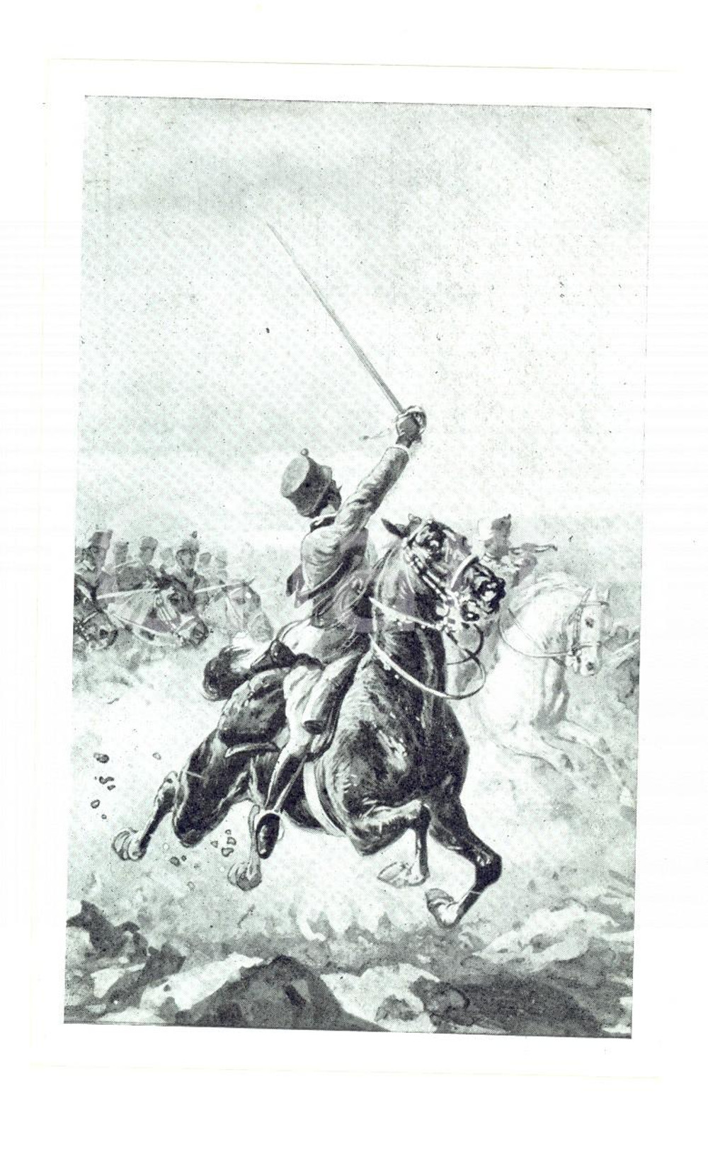 Cartolina originale da collezione 1915 ESERCITO ITALIANO Cavalleria in azione Cartolina postale ILLUSTRATA FP NV 1