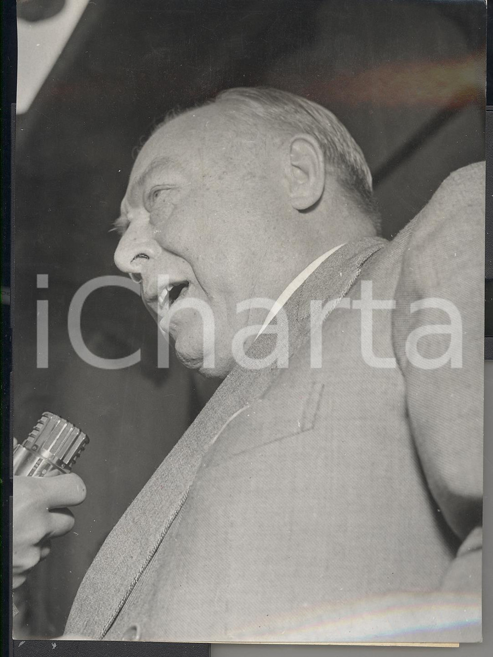 Fotografia d epoca originale 1955 SAINT VINCENT Convegno Drammaturgia  Guglielmo GIANNINI Foto 1