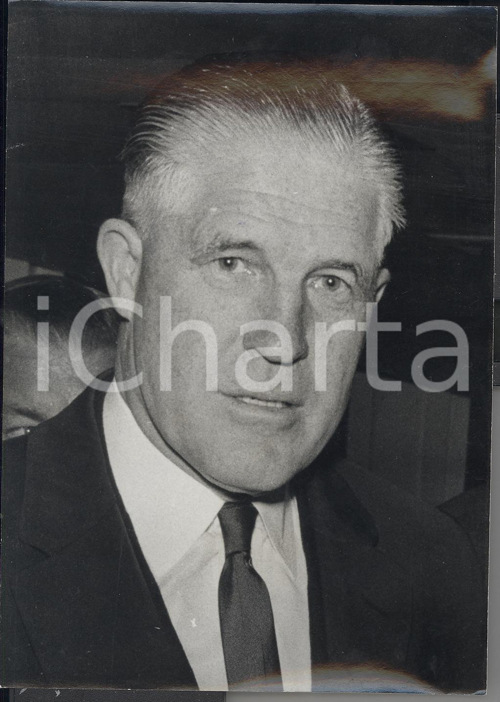 Fotografia d epoca originale 1966 MICHIGAN Ritratto del governatore repubblicano George W. ROMNEY Foto 13x18 1