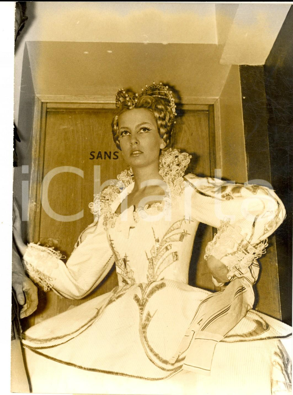 Fotografia d epoca originale 1961 PARIS Conservatoire  GeneviÃ¨ve CASILE 1er prix de TragÃ©die Photo 13x18 1