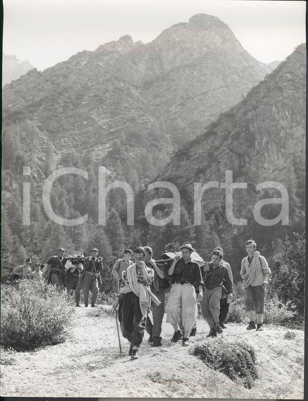 1960 SAN VITO DI CADORE (BL) - Tragedia dell'Antelao - Recupero salme alpini