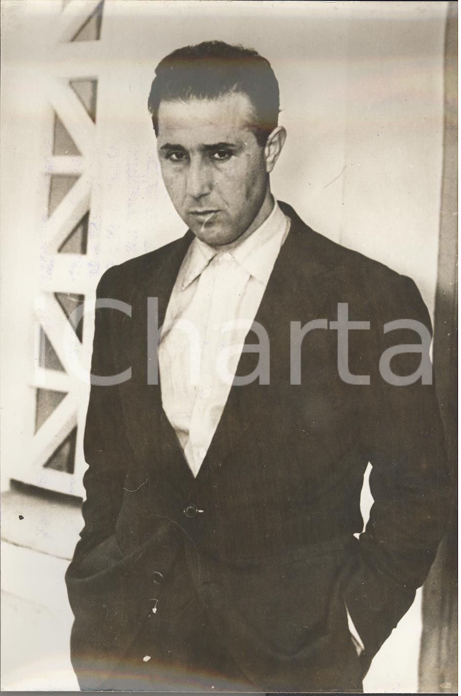 Fotografia d epoca originale 1963 ALGERI  Rivolta berbera  Ritratto del presidente Ahmed BEN BELLA Foto 1