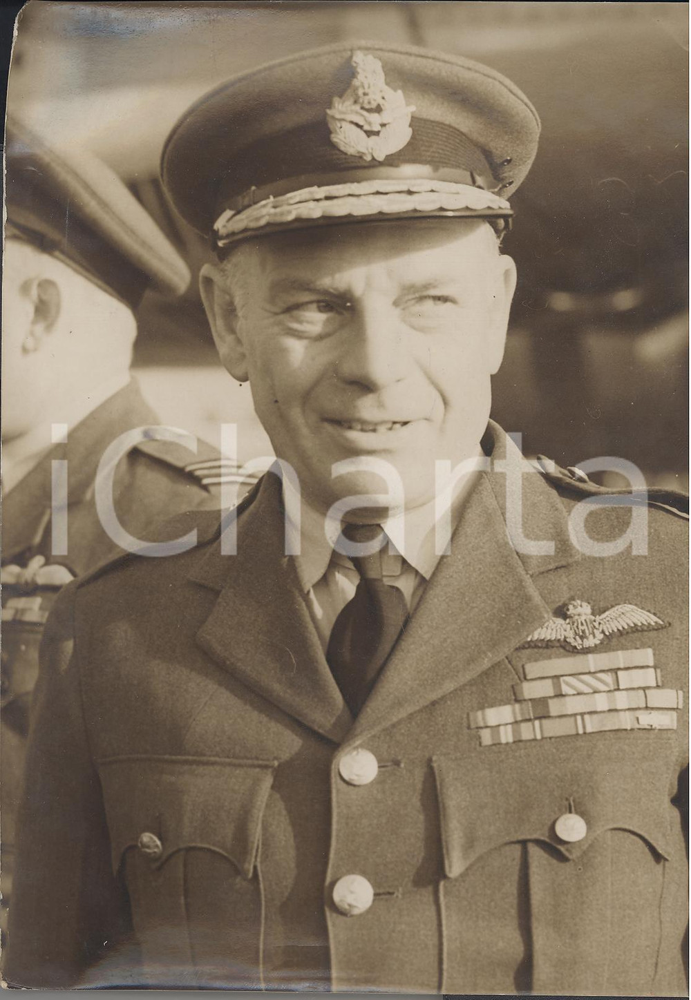 Fotografia d epoca originale 1958 LONDON  Royal Air Force  Portrait of Sir William DICKSON Photo 15x20 1