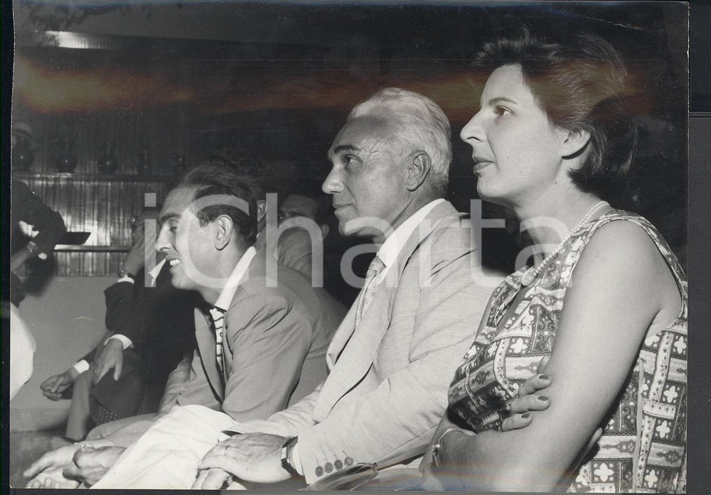 Fotografia d epoca originale 1957 SAINTVINCENT  Congresso ex piloti automobilismo  Piero TARUFFI Foto 1