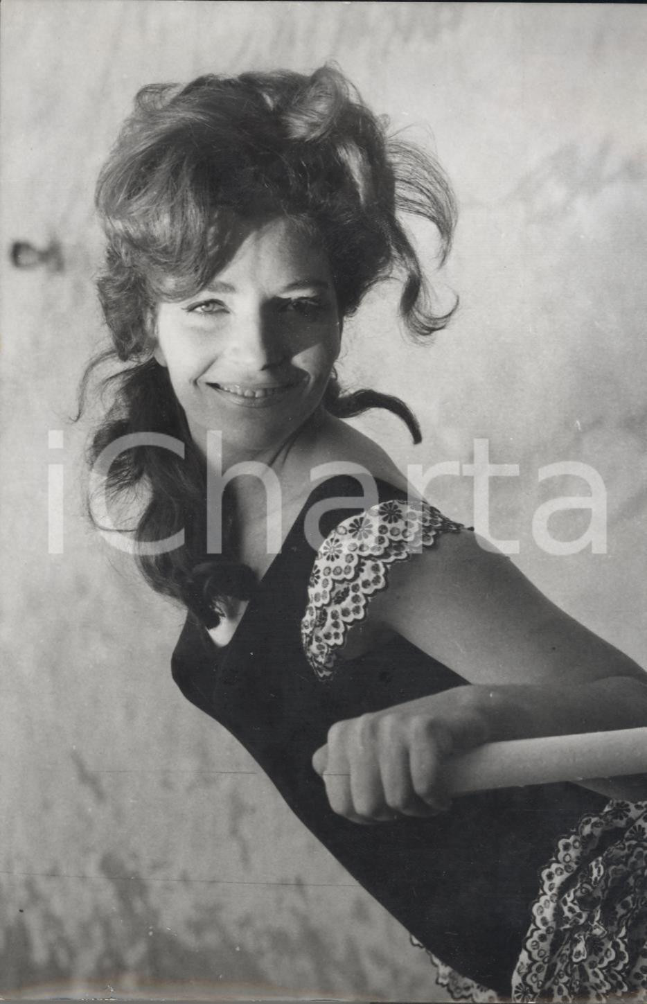 Fotografia d epoca originale 1961 FRANCE Ex sorda DorothÃ©e BLANK diventa una vedette del cinema Foto 1