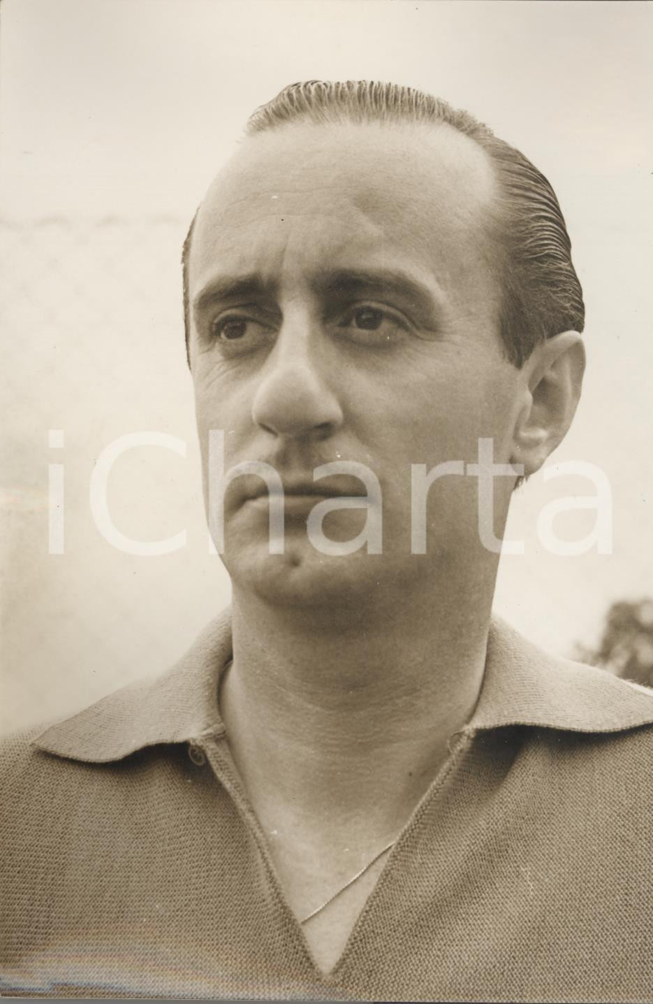 Fotografia d epoca originale 1950 ca AUTOMOBILISMO Ritratto del pilota Antonio STAGNOLI  Foto 18x13 cm 1