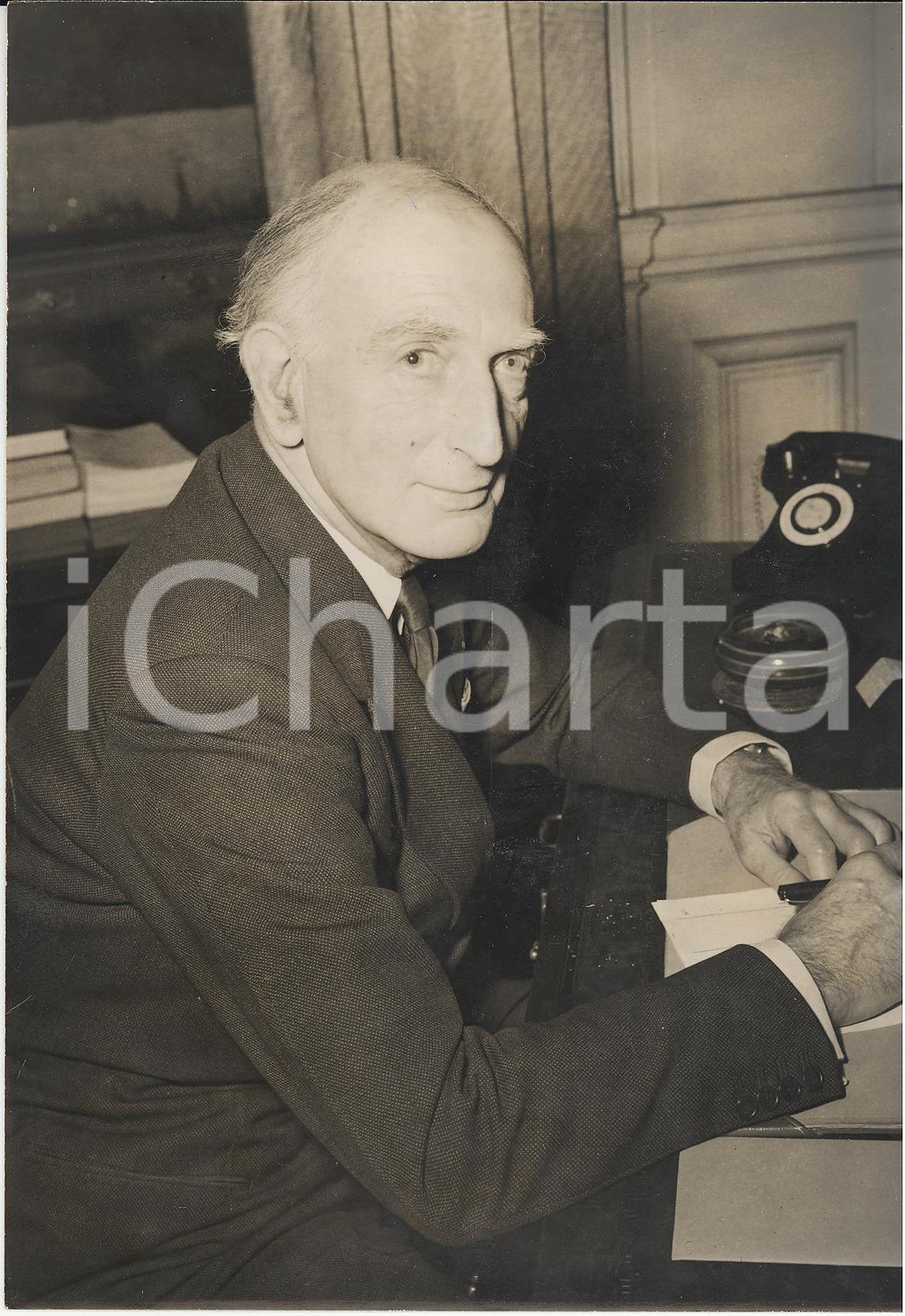 Fotografia d epoca originale 1953 LONDON Marquess of Reading Gerald ISAACS as Minister of State Photo 15x20 1