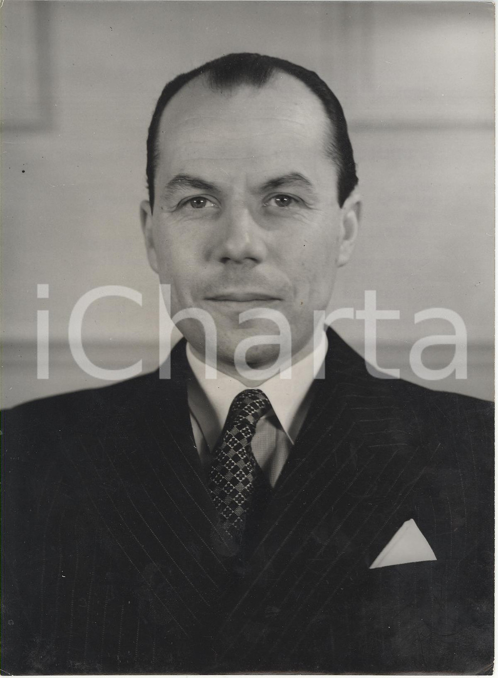 Fotografia d epoca originale 1954 LONDON Portrait of Joseph KENWORTHY 10th Baron Strabolgi Photo 15x20 cm 1