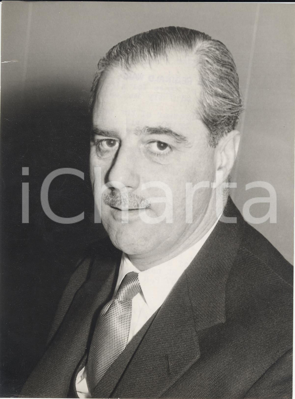 Fotografia d epoca originale 1957 LONDON Portrait of George Reginald WARD new Secretary of State for Air Foto 1