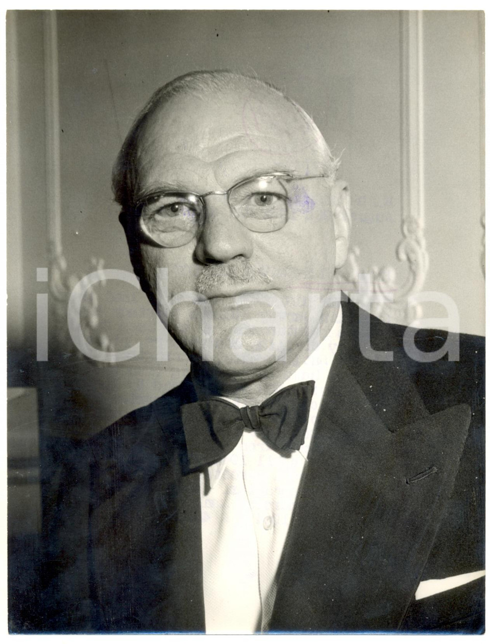 Fotografia d epoca originale 1954 LONDON Rutland Gate  Portrait of Sir John DUNCANSON Photo 15x20 cm 1