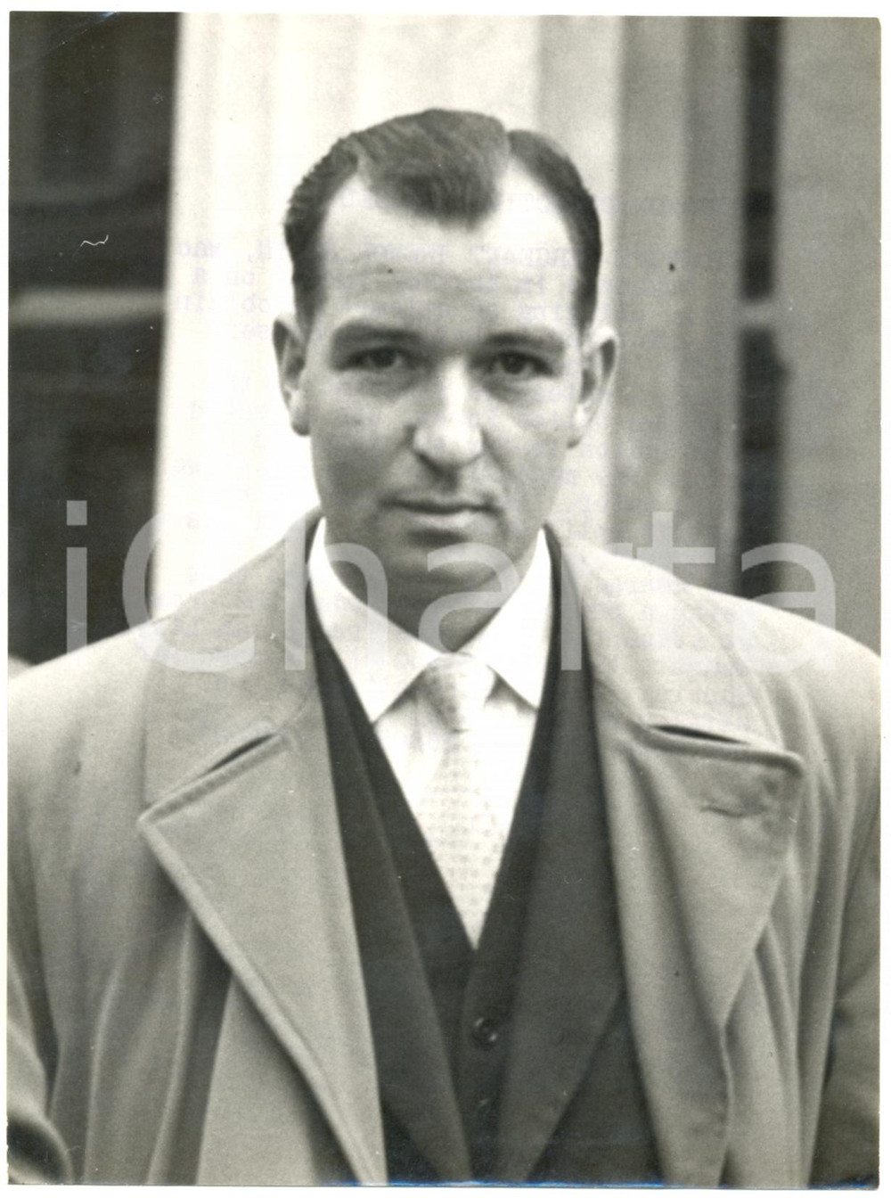 Fotografia d epoca originale 1957 BRIGHTON Portrait of detectivesergeant Trevor HEATH Photo 15x20 cm 1