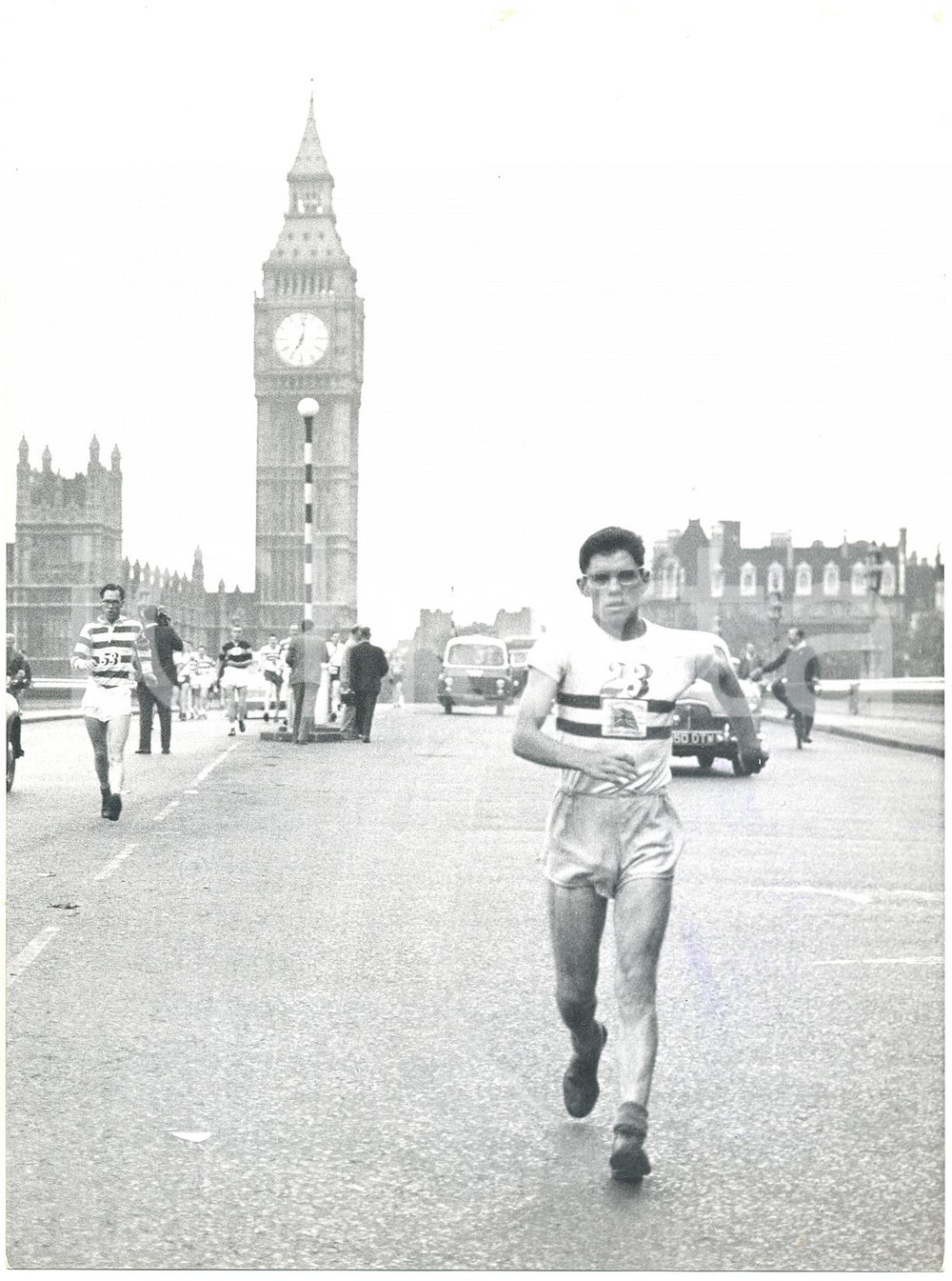 Fotografia d epoca originale 1960 LONDON TO BRIGHTON Surrey Walking Club  Don THOMPSON Photo 15x20 cm 1