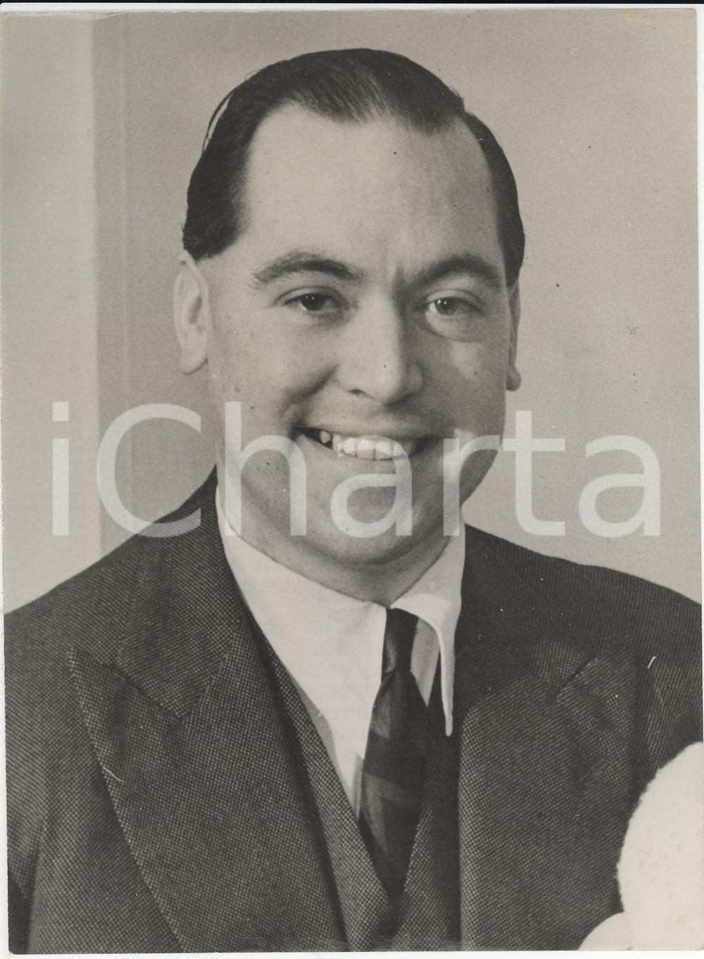 Fotografia d epoca originale 1954 LONDON Portrait of Tory Member Captain Peter BAKER Photo 15x20 cm 1