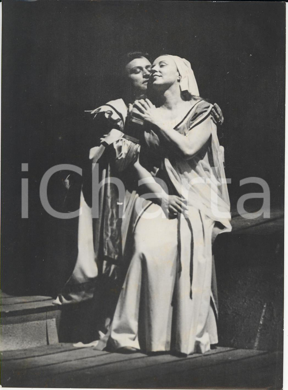Fotografia d epoca originale 1963 FIRENZE Fedora BARBIERI e Mirto PICCHI in Celestina di GAVAZZENI Foto 1