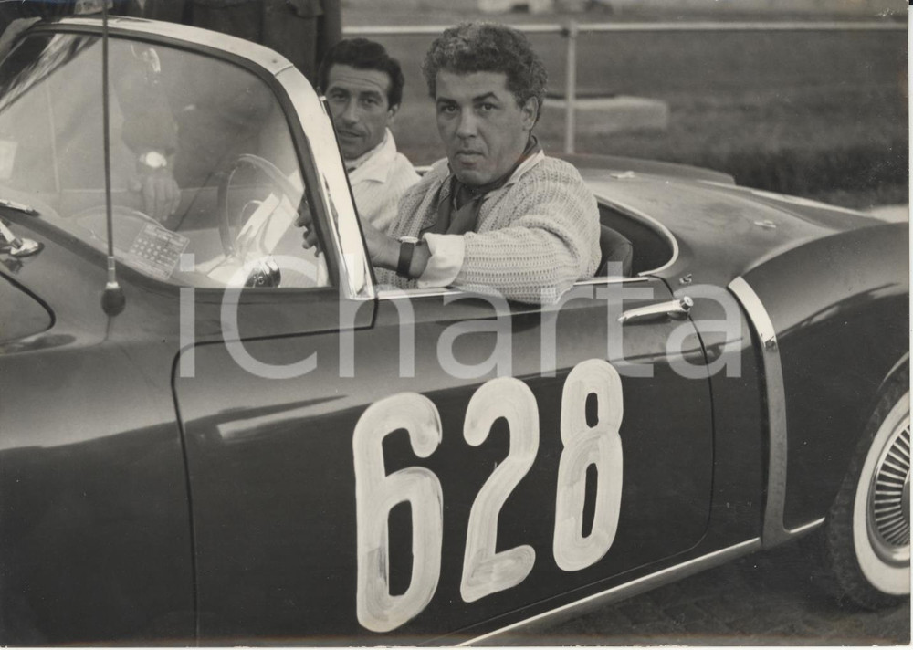 Fotografia d epoca originale 1956 SANREMO IV G.P. SUPERCORTEMAGGIORE  Il pilota Luciano SANGIORGI Foto 1