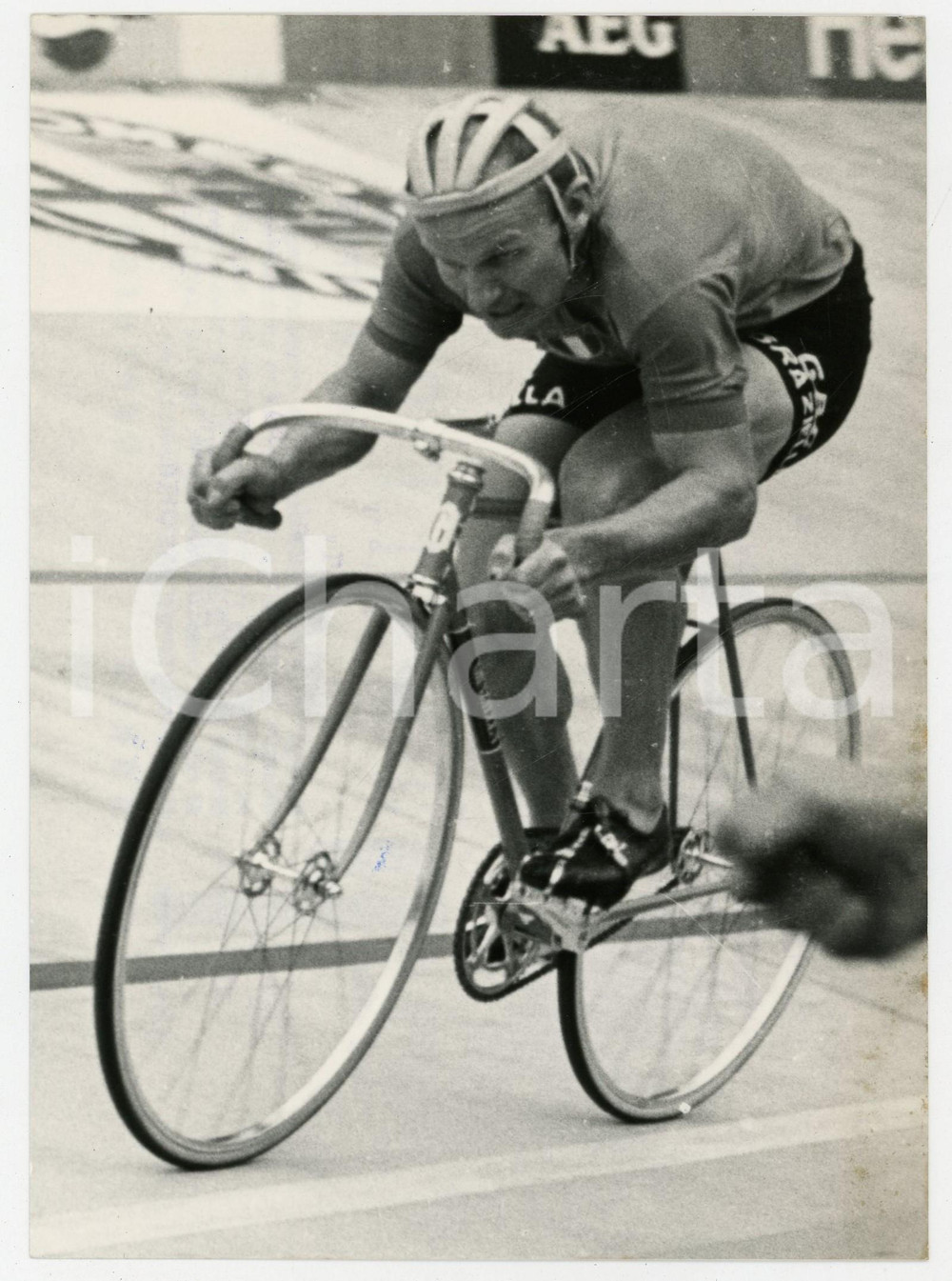 1970 CICLISMO CAMPIONATI MONDIALI Leandro FAGGIN in azione *Foto 13x18 cm