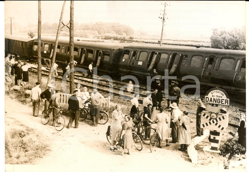 1953 EBBLINGHEN Deragliamento treno rapido BASILEA-CALAIS - Curiosi - Foto 18x13